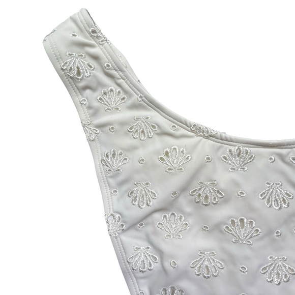 WILD FABLE ivory plus size XL/16 extra high cut very cheeky swim bikini bottom - Picture 4 of 10